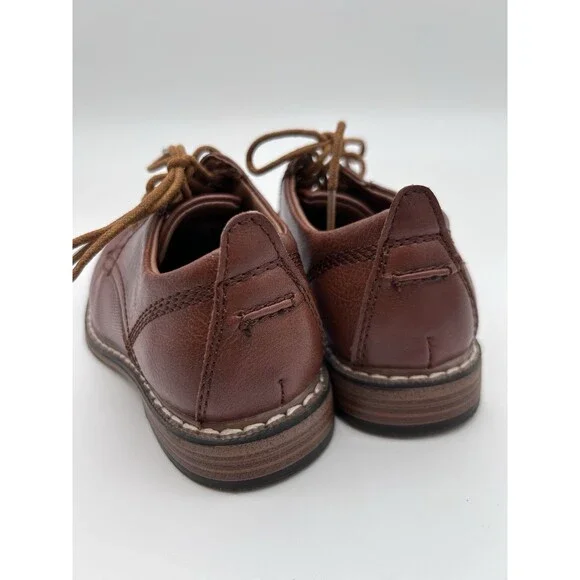 Robert David Boys Lace Up Panama Dress Shoes Brown Size 11 Church Wedding Formal - Picture 2 of 7